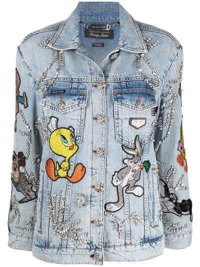 Philipp Plein джинсовая куртка оверсайз Looney Tunes