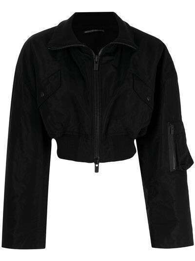 Yohji Yamamoto укороченная куртка на молнии