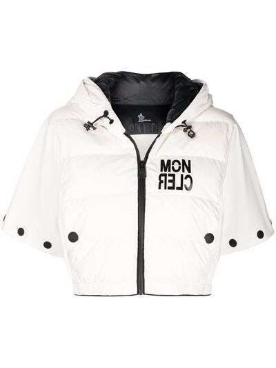 Moncler Grenoble cropped logo-print jacket
