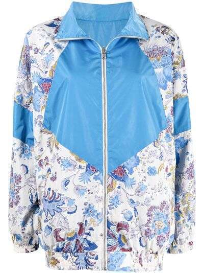 Isabel Marant Étoile floral-print panelled track jacket