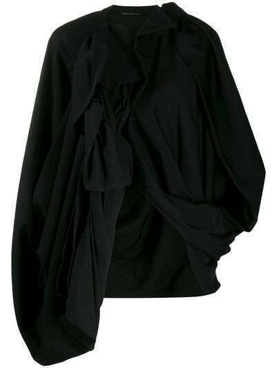 Yohji Yamamoto куртка оверсайз асимметричного кроя