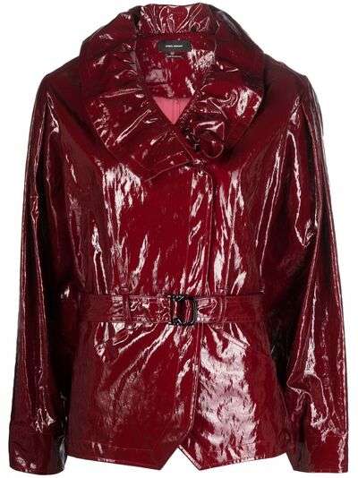 Isabel Marant глянцевая куртка с запахом