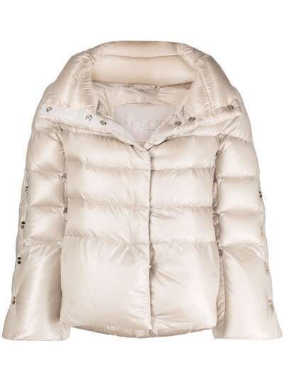 Herno crop-sleeve down puffer jacket