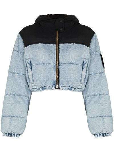 Alexander Wang cropped hooded puffer jacket