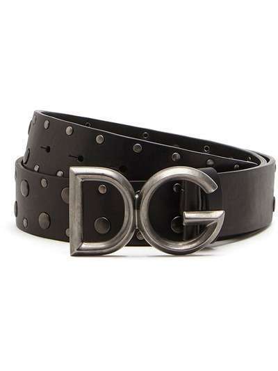 Dolce & Gabbana ремень с пряжкой DG и заклепками