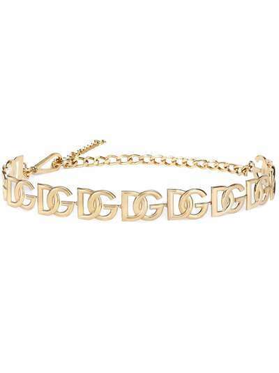 Dolce & Gabbana цепочный ремень с логотипом DG