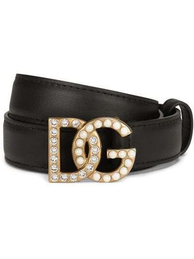 Dolce & Gabbana ремень с логотипом и заклепками
