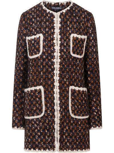 Dolce & Gabbana вязаное пальто
