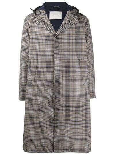Mackintosh клетчатое пальто с капюшоном