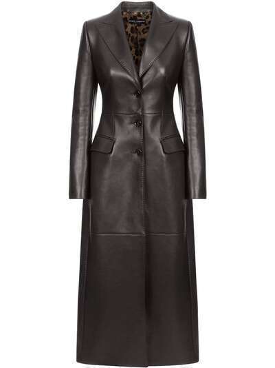 Dolce & Gabbana пальто на пуговицах с заостренными лацканами