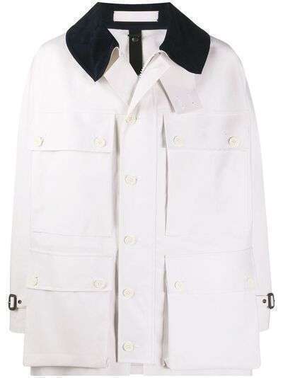 Mackintosh пальто с контрастным воротником