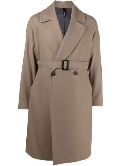 Hevo belted double-breasted coat