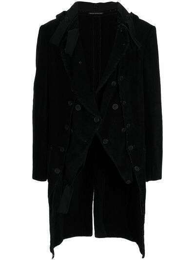 Yohji Yamamoto многослойное двубортное пальто