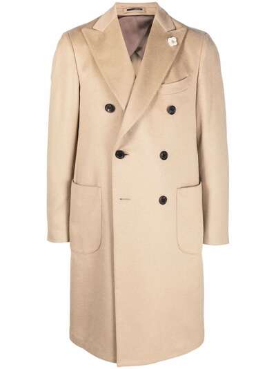 Lardini двубортное кашемировое пальто