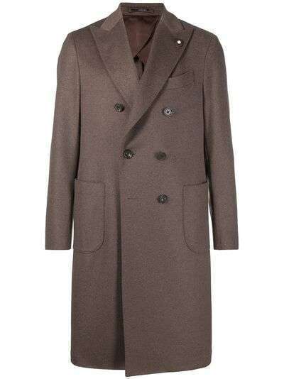 Lardini двубортное кашемировое пальто