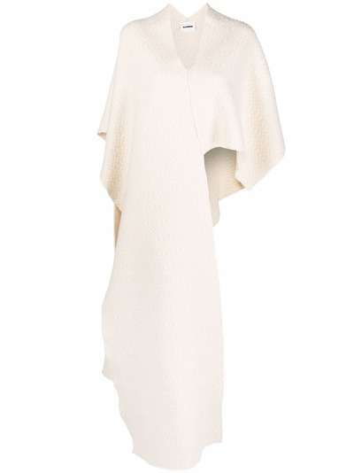 Jil Sander asymmetric cut-out cape