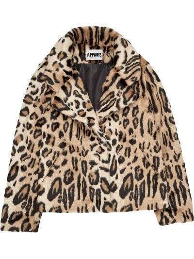 Apparis пальто Gianna с леопардовым принтом