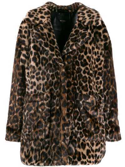 Twin-Set пальто с леопардовым узором