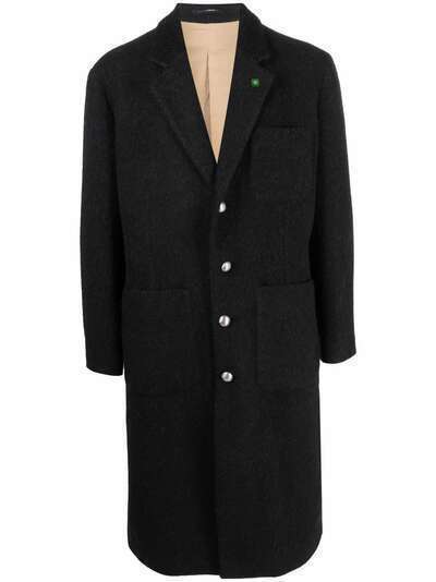 Lardini однобортное пальто из смесовой шерсти