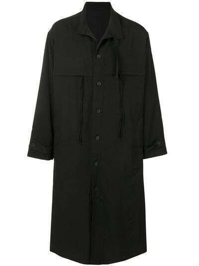 Yohji Yamamoto однобортное пальто макси