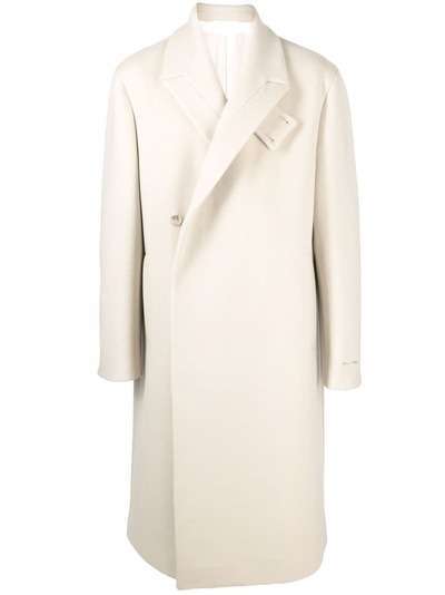 1017 ALYX 9SM однобортное пальто из смесовой шерсти с логотипом