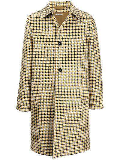 Marni check-pattern single-breasted wool coat
