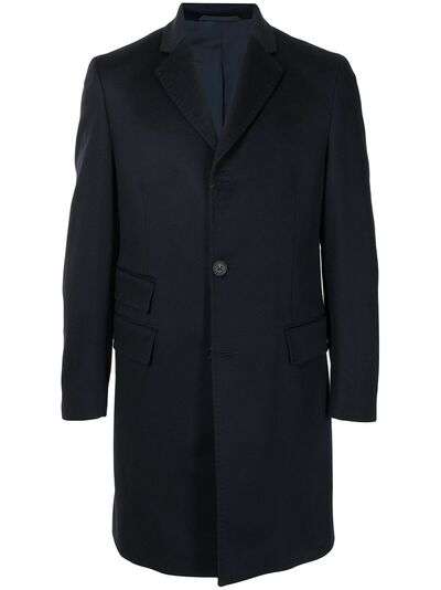 Colombo однобортное кашемировое пальто Chesterfield с карманами