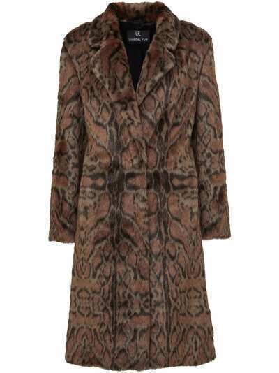 Unreal Fur пальто Maze с леопардовым принтом
