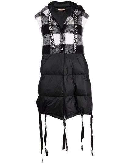 LIU JO check-print padded coat