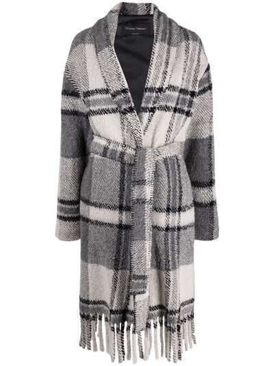 Christian Pellizzari check print coat