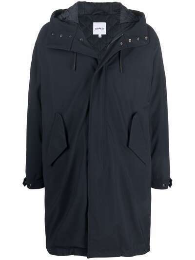 Aspesi hooded zip-up coat