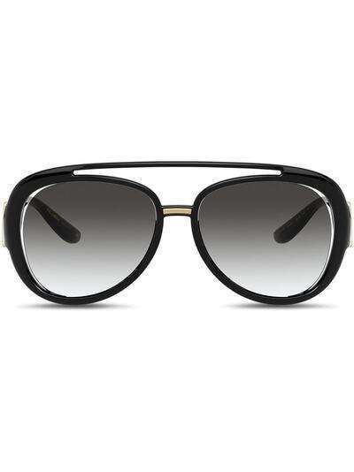 Dolce & Gabbana Eyewear солнцезащитные очки-авиаторы с монограммой