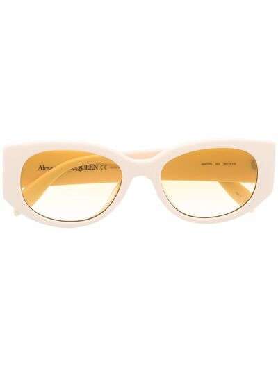 Alexander McQueen солнцезащитные очки с логотипом