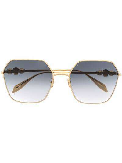 Alexander McQueen Eyewear солнцезащитные очки-авиаторы с эффектом градиента