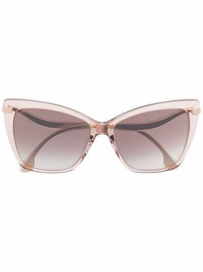 Jimmy Choo Eyewear солнцезащитные очки Selby в массивной оправе