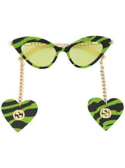 Gucci Eyewear cat-eye zebra sunglasses