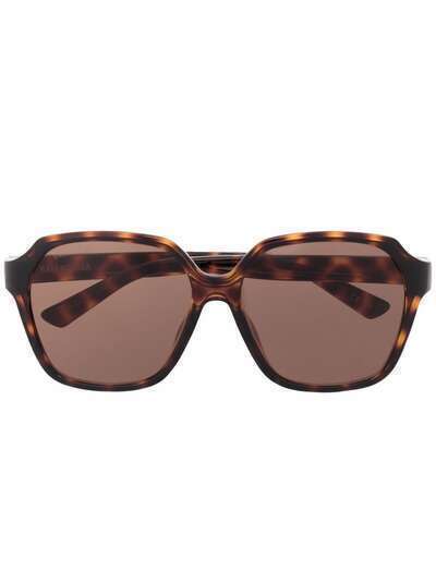 Balenciaga Eyewear солнцезащитные очки черепаховой расцветки