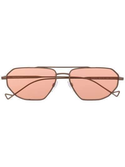 Emporio Armani солнцезащитные очки-авиаторы в квадратной оправе