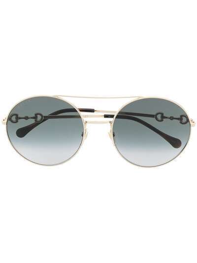 Gucci Eyewear солнцезащитные очки GG0878/s с декором Horsebit