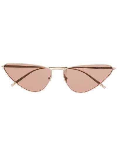Saint Laurent Eyewear солнцезащитные очки 487 в оправе 'кошачий глаз'