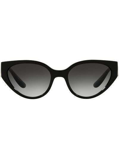 Dolce & Gabbana Eyewear солнцезащитные очки в овальной оправе с монограммой