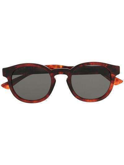 Gucci Eyewear солнцезащитные очки в круглой оправе черепаховой расцветки