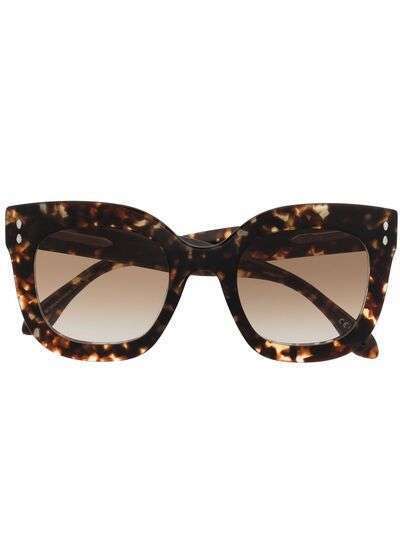 Isabel Marant Eyewear солнцезащитные очки в оправе 'кошачий глаз' черепаховой расцветки