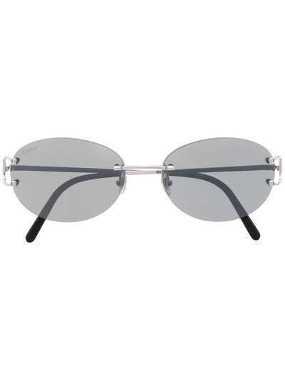 Cartier Eyewear солнцезащитные очки с овальными линзами