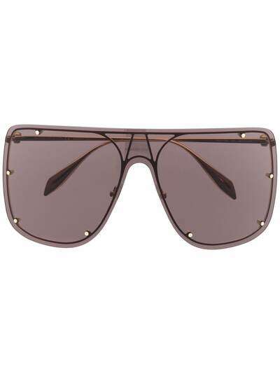 Alexander McQueen Eyewear солнцезащитные очки-авиаторы с заклепками