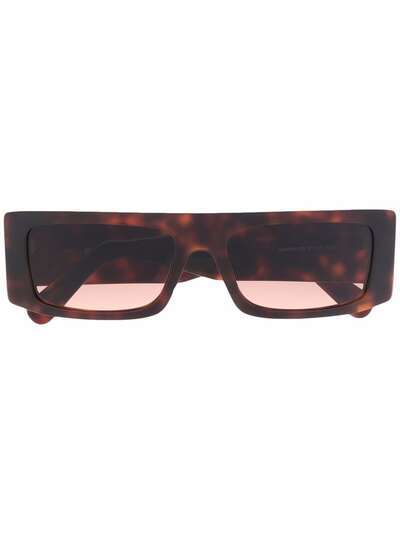 Gcds солнцезащитные очки в прямоугольной оправе черепаховой расцветки