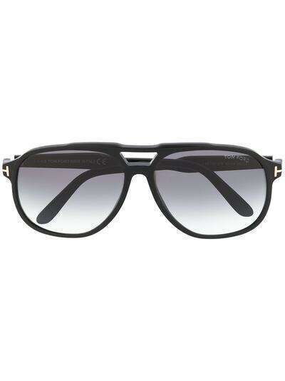 Tom Ford Eyewear солнцезащитные очки-авиаторы с затемненными линзами