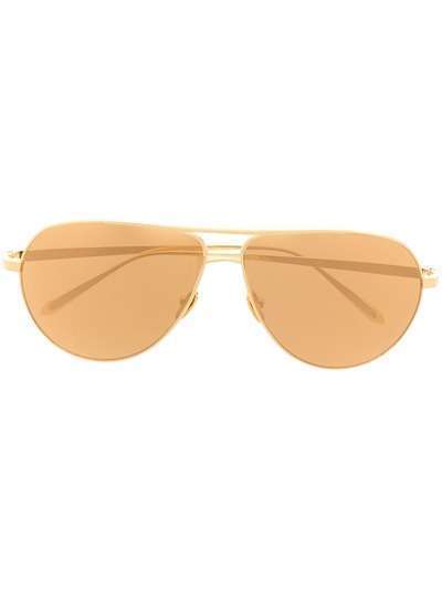 Linda Farrow солнцезащитные очки-авиаторы 501 C2