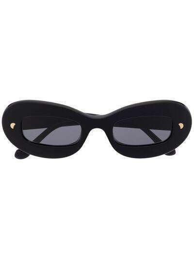 Nanushka солнцезащитные очки Gimma в овальной оправе