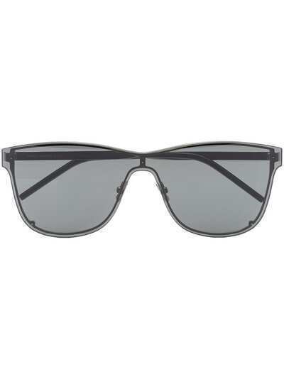 Saint Laurent Eyewear солнцезащитные очки SL 51 Shield в массивной оправе